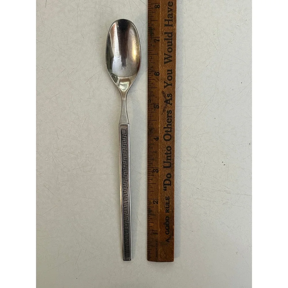 Vintage MCM‎ Noritake Stainless EROS Flatware, 1 Iced Teaspoon, Eros, Japan NTK